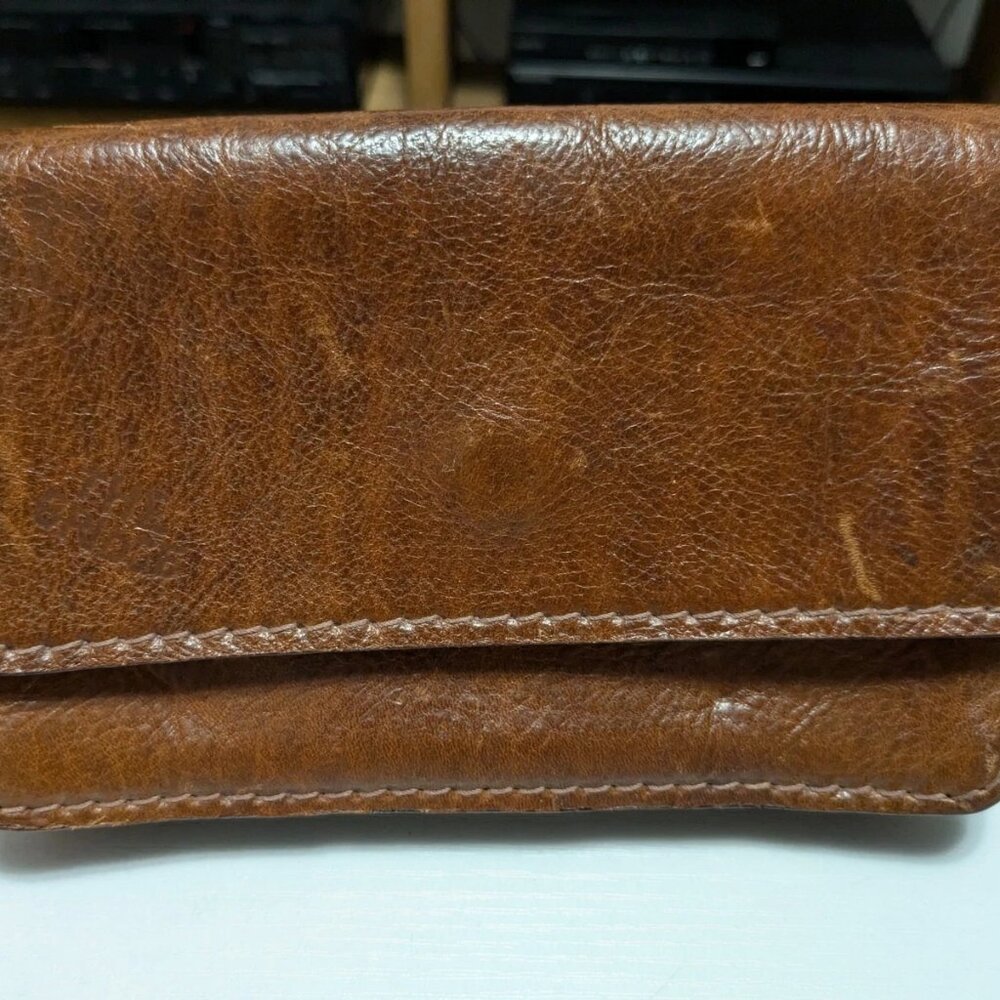 Il Ponte The Bridge Vintage Brown Leather Wallet Made In Italy
